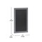 Canterbury 20" x 30" Rustic Gray Wall Mount Magnetic Chalkboard Sign with Eraser, Hanging Wall Chalkboard Memo Board